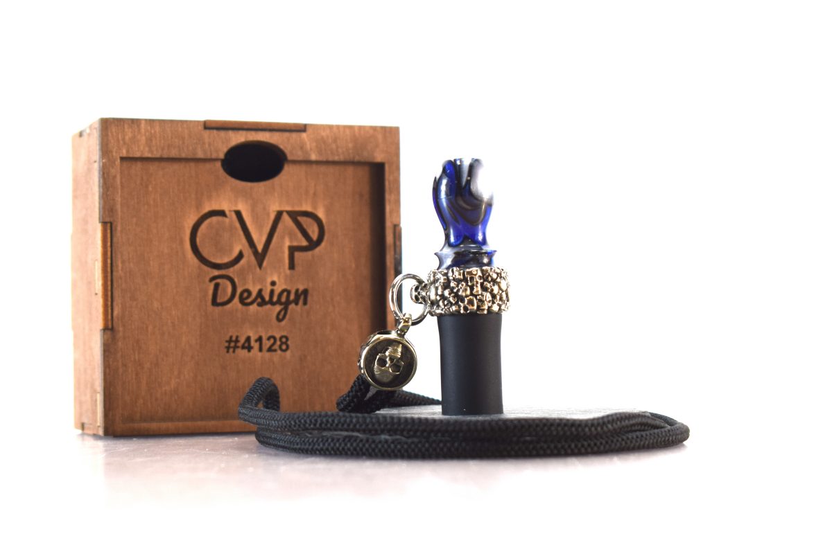 CVP Design Mouth Tip #4128 Schwarz Blau Weiß